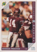 1992 Ultimate WLAF #86 Michael Proctor