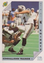 1992 Ultimate WLAF #106 Kendall Trainor