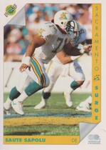 1992 Ultimate WLAF #142 Saute Sapolu