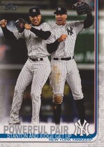 2019 Topps Base Set Series 2 #444 Powerful Pair|Aaron Judge|Giancarlo Stanton