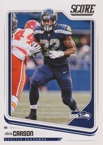 2018 Score Base Set #297 Chris Carson