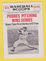 1961 Nu-Card Scoops #474 Johnny Podres