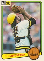 1983 Donruss Base Set #528 Steve Nicosia