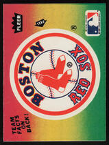 1984 Fleer Team Stickers (Red Back) #NNO Red Sox (Logo)