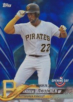 2018 Topps Opening Day Blue Foil #83 Andrew Mccutchen