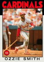 1986 Topps Base Set #730 Ozzie Smith