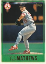 1997 Topps Base Set #343 T.J. Mathews