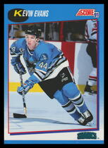 1991 Score Canadian (Bilingual) #650 Kevin Evans