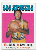 1971 Topps Base Set #10 Elgin Baylor