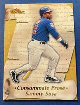 2000 Fleer Showcase Consummate Prose #7 Sammy Sosa