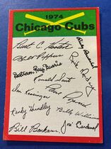 1974 Topps Team Checklists #5 Chicago Cubs