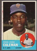 1963 Topps Base Set #27 Choo Coleman