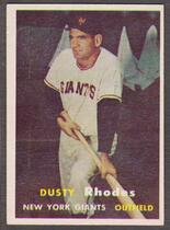 1957 Topps Base Set #61 Dusty Rhodes