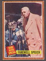 1962 Topps Base Set #144 Farewell Speech