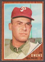 1962 Topps Base Set #212 Jim Owens