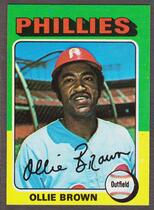 1975 Topps Base Set #596 Ollie Brown