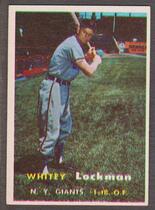 1957 Topps Base Set #232 Whitey Lockman