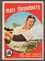 1959 Topps Base Set #326 Marv Throneberry