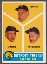 1960 Topps Base Set #461 Tigers Coaches