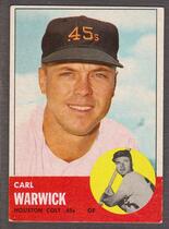 1963 Topps Base Set #333 Carl Warwick