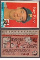 1958 Topps Base Set #74 Roy Face