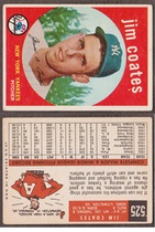 1959 Topps Base Set #525 Jim Coates