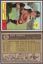 1961 Topps Base Set #376 Mike Roarke