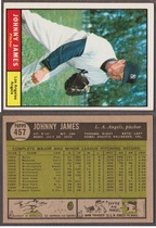 1961 Topps Base Set #457 Johnny James