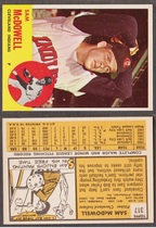 1963 Topps Base Set #317 Sam McDowell