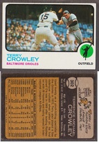 1973 Topps Base Set #302 Terry Crowley