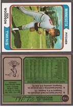 1974 Topps Base Set #143 Dick Woodson