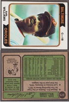 1974 Topps Base Set #375 Earl Williams