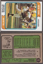 1974 Topps Base Set #397 George Stone