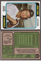 1974 Topps Base Set #398 Duke Sims