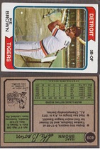 1974 Topps Base Set #409 Ike Brown