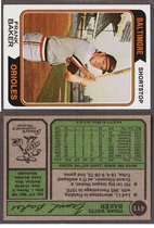 1974 Topps Base Set #411 Frank Baker