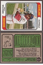 1974 Topps Base Set #418 Walt Williams