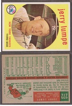 1959 Topps Base Set #272 Jerry Lumpe