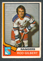 1974 O-Pee-Chee OPC NHL #201 Rod Gilbert