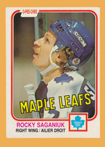 1981 O-Pee-Chee OPC Base Set #323 Rocky Saganiuk