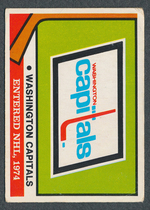1974 O-Pee-Chee OPC NHL #256 Capitals Emblem