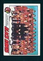 1977 O-Pee-Chee OPC Base Set #74 Blackhawks Team