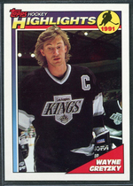 1991 Topps Base Set #524 Wayne Gretzky