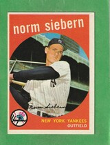 1959 Topps Base Set #308 Norm Siebern