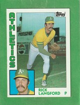 1984 Topps Base Set #629 Rick Langford