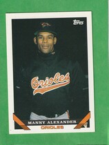 1993 Topps Base Set #587 Manny Alexander