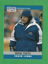 1990 Pro Set Base Set #106 Wayne Fontes