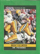 1990 Pro Set Base Set #107 Brent Fullwood