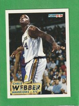1993 Fleer Base Set #292 Chris Webber