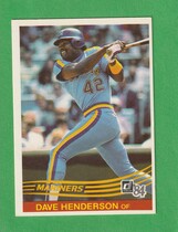 1984 Donruss Base Set #557 Dave Henderson